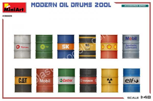 Modern Oil Drums 200l 1/48 MiniArt 49009
