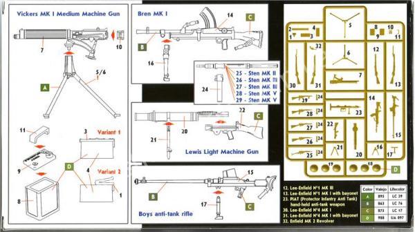 1/35 Master Box 35109 Набор оружия британской пехоты
