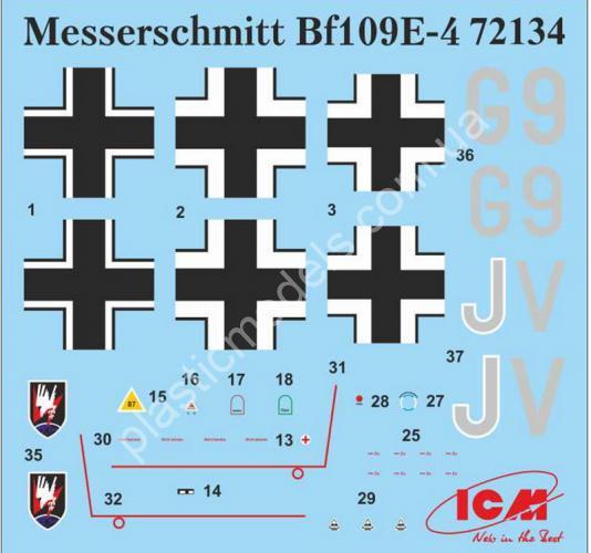 1/72 ICM 72134 Bf 109E-4