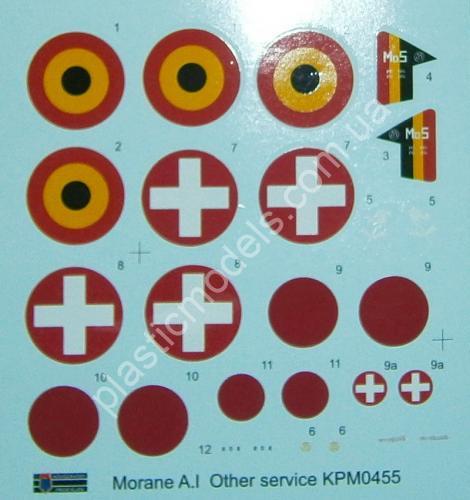 1/72 Kovozavody Prostejov 0455 Morane Saulnier MS.A.I “Other services”
