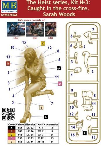 1/24 Master Box 24066 Caught in the cross-fire. Sarah Woods