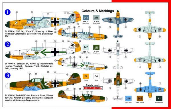 1/72 AZ model 7536 Messerschmitt Bf 109F-4 JG 54