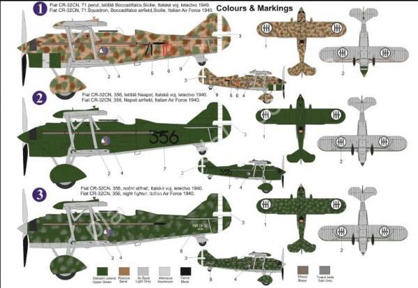 1/72 AZ model 7829 Fiat CR-32 CN 