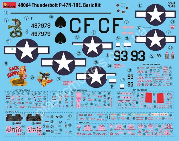 Republic P-47N-1RE Thunderbolt (Basic Kit) 1/48 MiniArt 48064