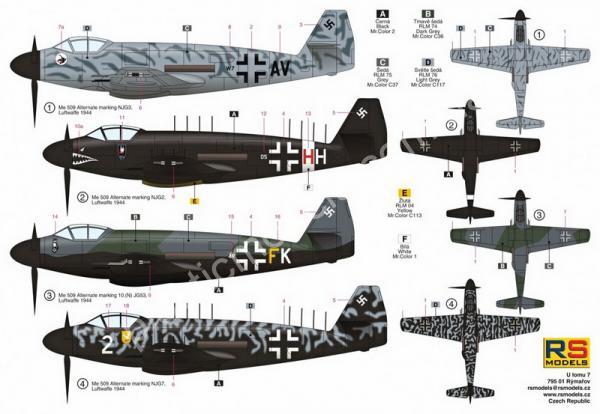 1/72 RS models 92209 Messerschmitt Me-509 