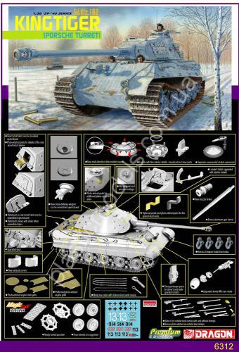 1/35 Dragon 6312 Sd.Kfz. 182 King Tiger (Porsche Turret)