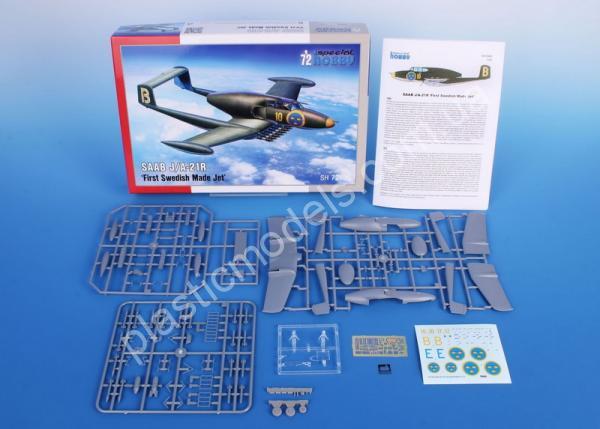 1/72 Special hobby 72480 SAAB J/A-21R ‘First Swedish Made Jet’
