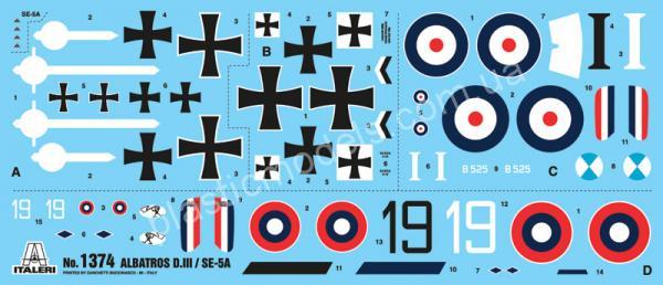 1/72 Italeri 1374 S.E. 5a / Albatros D.III