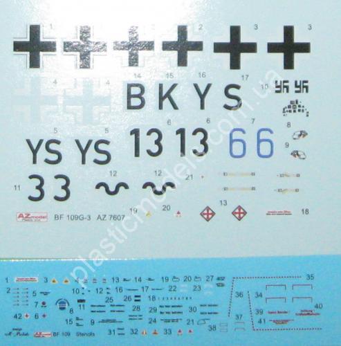 1/72 AZ model 7607 Messerschmitt Bf 109G-3 High Altitude Gustav