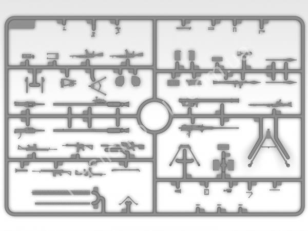 1/35 ICM 35749 Infantry weapons and chevrons of the Armed Forces of Ukraine