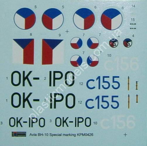 1/72 Kovozavody Prostejov 0428 Avia BH-10 “Special markings”