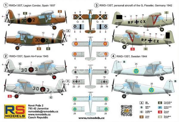 1/72 RS models 92307 RWD-13 “Legion Condor”
