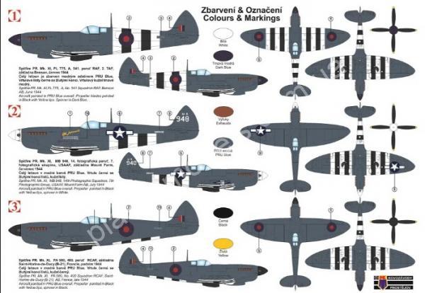 1/72 Kovozavody Prostejov 0296 Spitfire PR. Mk.XI „D-Day Markings“