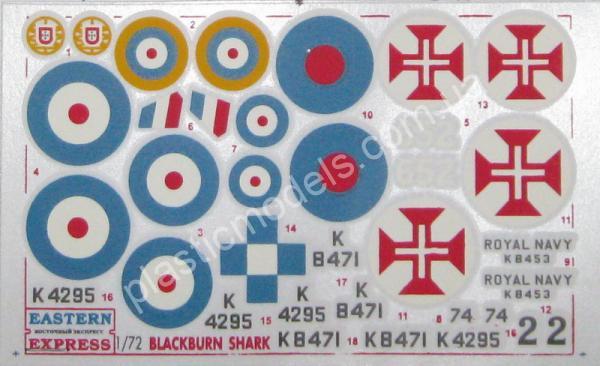 1/72 Восточный экспресс 72286 Blackburn Shark II torpedoplane