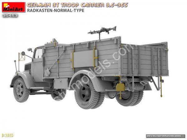 1/35 MiniArt 35453 German 3T Troop Carrier 3,6-36S Radkasten Normal Type