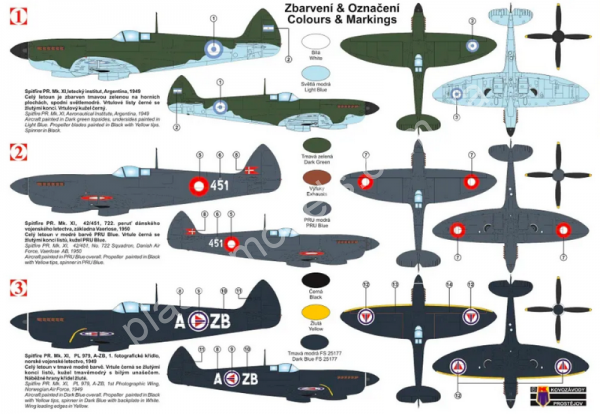 1/72 Kovozavody Prostejov 0293 Spitfire PR. Mk.XI „International“