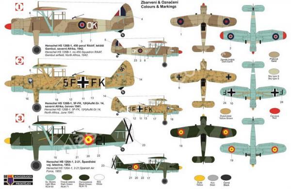 1/72 Kovozavody Prostejov 0337 Henschel Hs 126B-1 „Mediterranean“