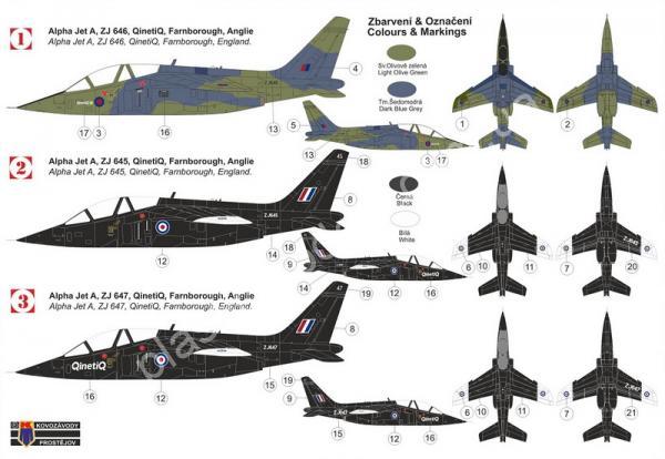 1/72 Kovozavody Prostejov 0267 Alpha Jet A „QinetiQ“