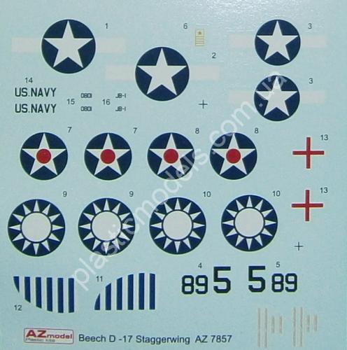 1/72 AZ model 7857 Beech D-17 