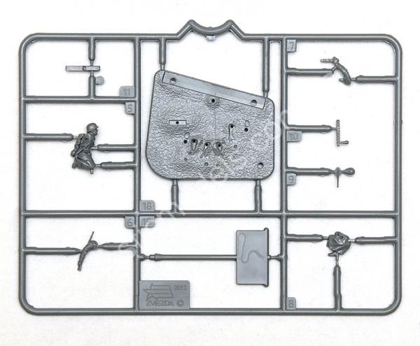 1/72 Zvezda 6210 Немецкий пулемёт MG-34 с расчётом 1941-1945 (зима)
