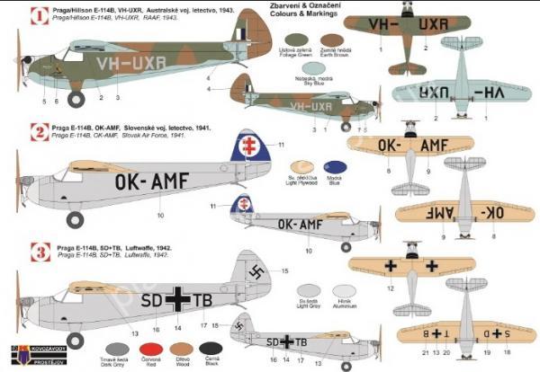 1/72 Kovozavody Prostejov 0351 Praga E-114B „Air Baby“