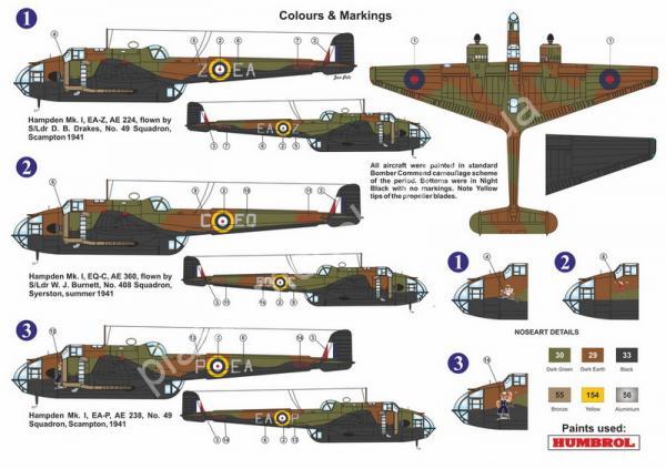 1/72 Kovozavody Prostejov 7221 Handley Page Hampden Mk.I