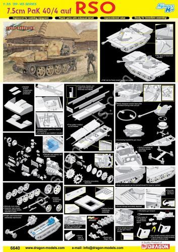 1/35 Dragon 6640 7.5cm Pak 40/4 auf RSO