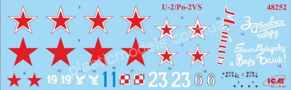 1/48 ICM 48252 Советский ночной легкий бомбардировщик U-2/Po-2VS