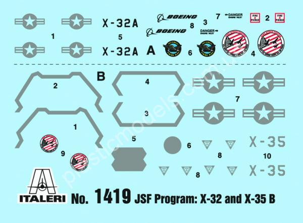 1/72 Italeri 1419 JSF Program X-32A and X-35B