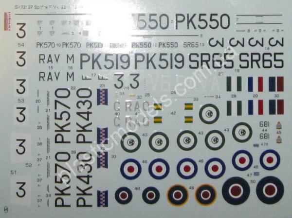 1/72 Special hobby 72127 Spitfire Mk.22