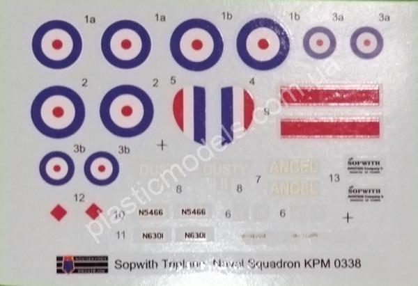 1/72 Kovozavody Prostejov 0338 Sopwith Triplane „RNAS“