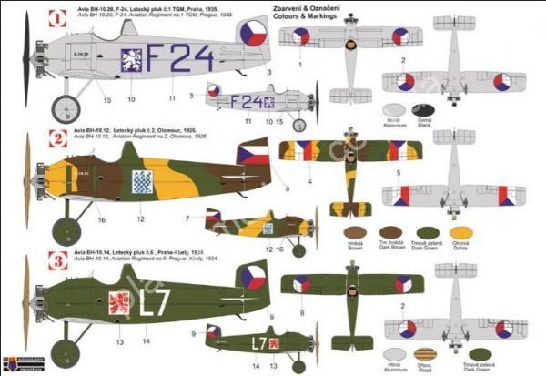 1/72 Kovozavody Prostejov 0422 Avia BH-10 Military