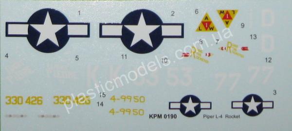 1/72 Kovozavody Prostejov 0190 Piper L-4 “Grasshopper w/Bazookas