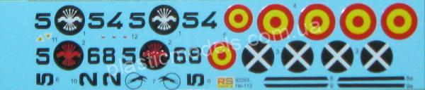 1/72 RS models 92263 Heinkel 112B Spain