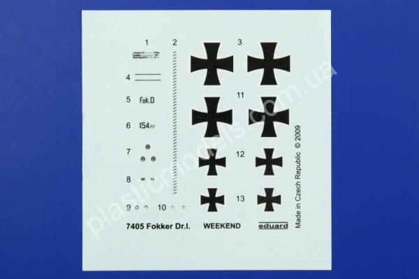 1/72 Eduard 7405 Fokker Dr.I
