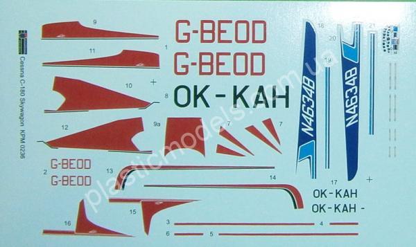1/72 Kovozavody Prostejov 0236 Cessna C-180 “Skywagon”