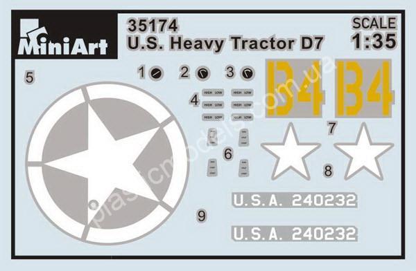 1/35 MiniArt 35174 Американский тяжелый трактор D7 с буксирной лебедкой
