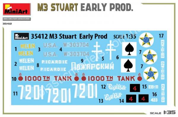 1/35 MiniArt 35412 M3 Stuart Early Prod.