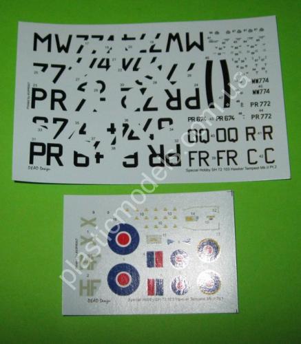 1/72 Special hobby 72103 Hawker Tempest Mk.II 'In RAF Service'