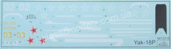 1/72 A-model 72318 Yakovlev Yak-18P aerobatic aircraft
