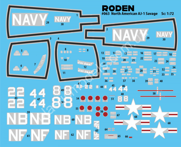 1/72 Roden 063 North American AJ-1 Savage