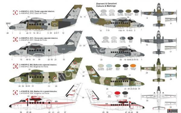 1/72 Kovozavody Prostejov 0437 Let L-410UVP-E 