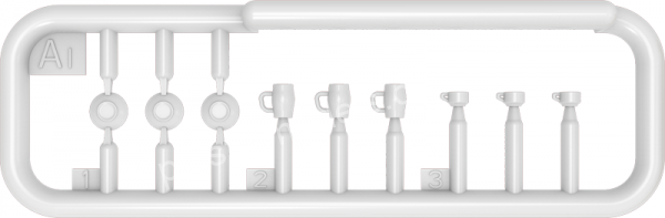 Household crockery ang glass set 1/35 MiniArt 35559