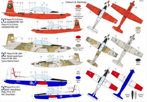 1/72 Kovozavody Prostejov 0470 Pilatus PC-9/B Pt.1