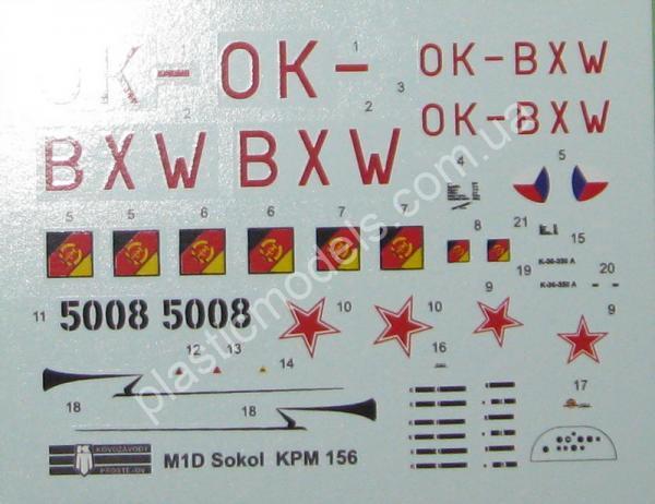 1/72 Kovozavody Prostejov 0156 Mráz M-1D “Sokol”