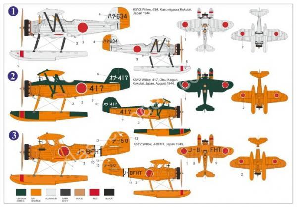 1/72 AZ model 7882 Yokosuka K5Y2 “Willow”