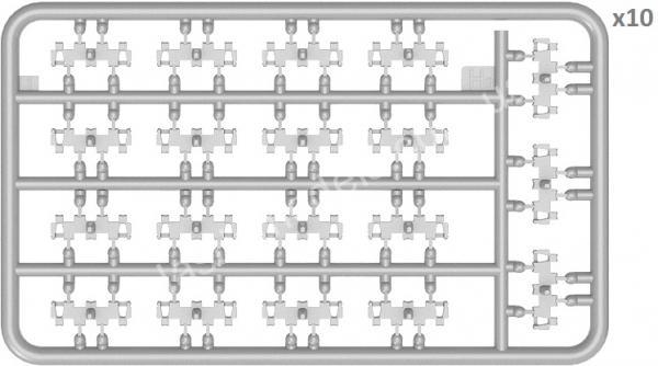 1/35 MiniArt 37046 T-54 OMSh Individual Track Links Set.Early Type