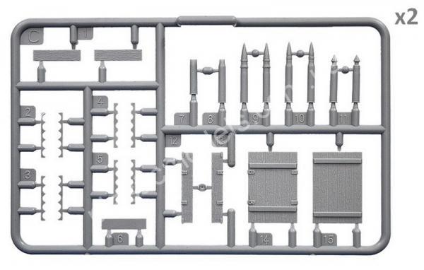 1/35 MiniArt 35261 Soviet Ammo Boxes w/Shells