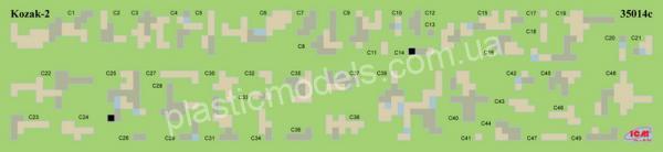 1/35 ICM 35748 Insignia, Patches and Vehicles Camouflage of the Armed Forces of Ukraine