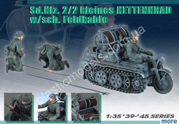 1/35 Dragon 6128 Sd.Kfz. 2/2 kleines KETTENDRAD w/sch. Feldkable